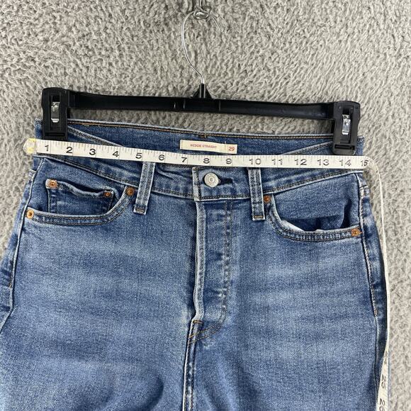 Levi's Women's Straight Leg Jeans - Blue - Picture 3 of 16